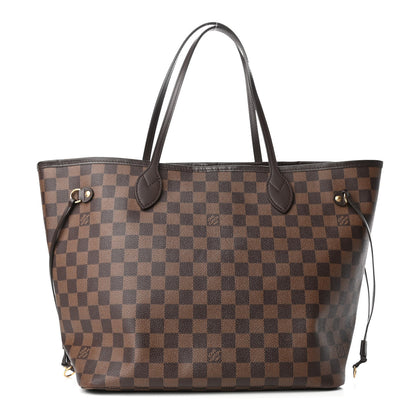 Louis Vuitton Damier Ebene Neo Neverfull MM Rose Ballerine 1 of 4
