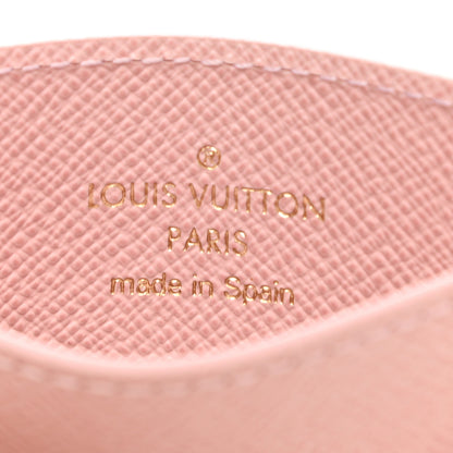 Louis Vuitton Damier Azur Daily Card Holder Rose Ballerine 6 of 7
