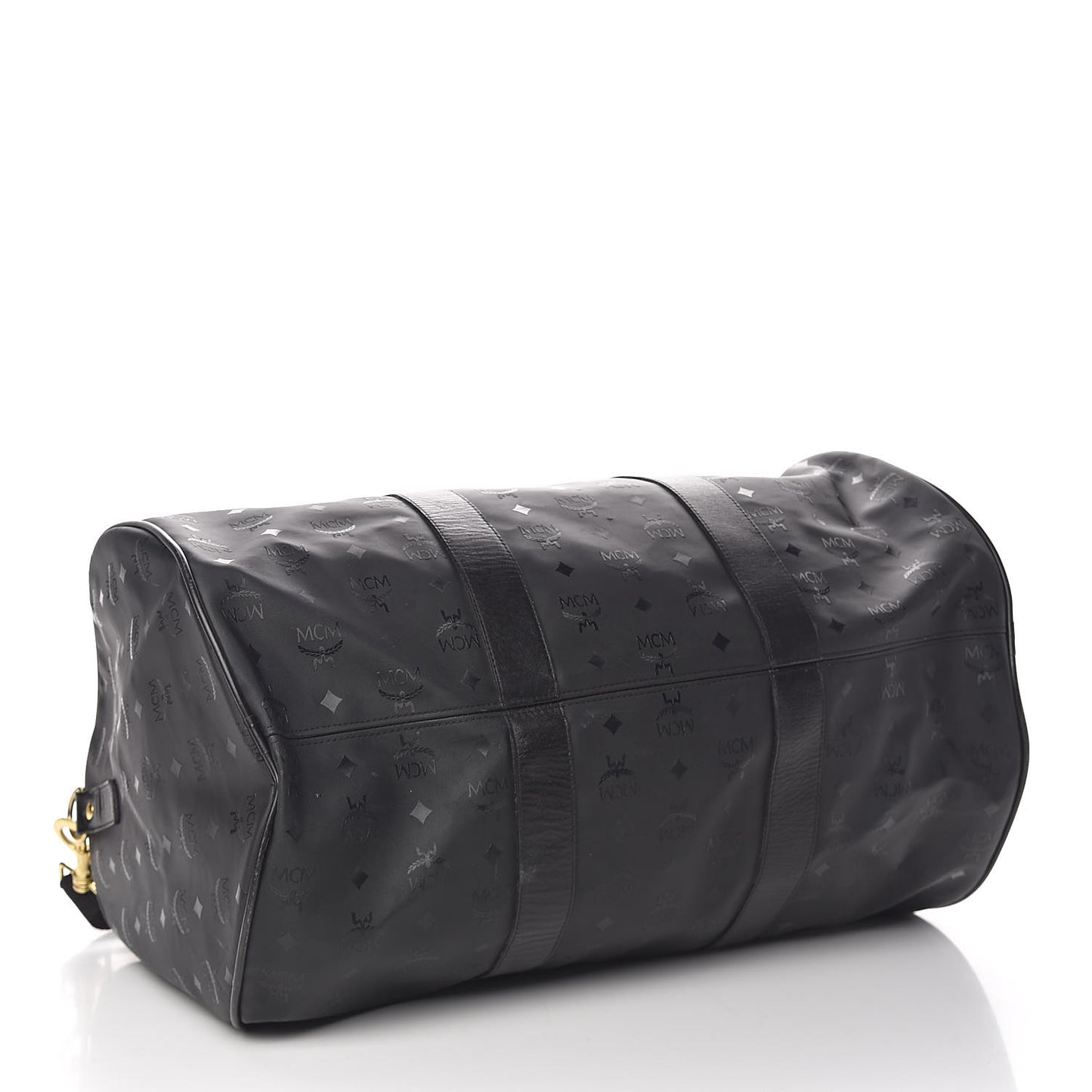 Monogram Coated Canvas Weekender Black