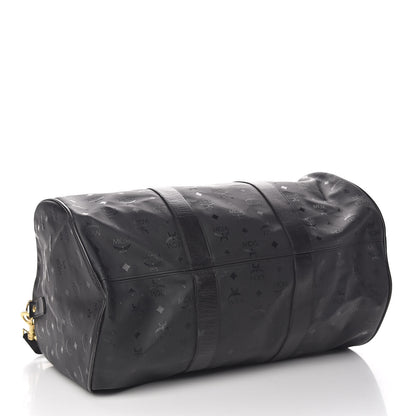 MCM Monogram Coated Canvas Weekender Black 4 of 18