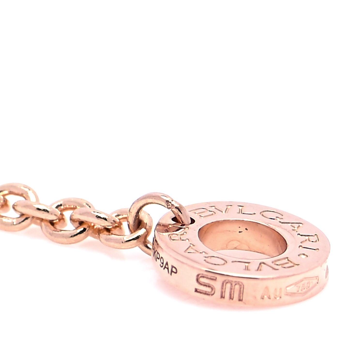Bulgari 18K Rose Gold Mother of Pearl Carnelian BVLGARI BVLGARI Chain Bracelet 5 of 7