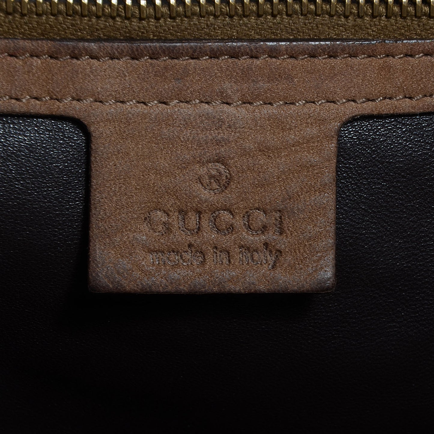 Python Large GG Running Tote Brown