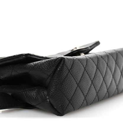 Chanel Grained Calfskin Quilted 2.55 Reissue Flap Belt Bag Clutch Black 10 of 12