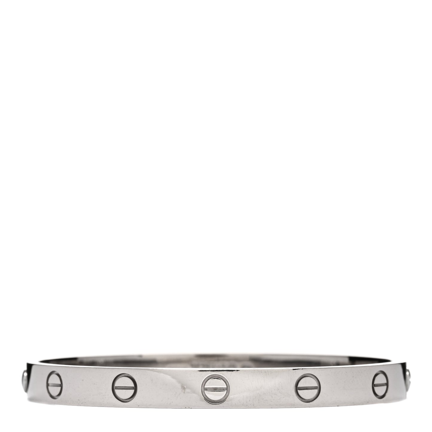 18K White Gold LOVE Bracelet 17