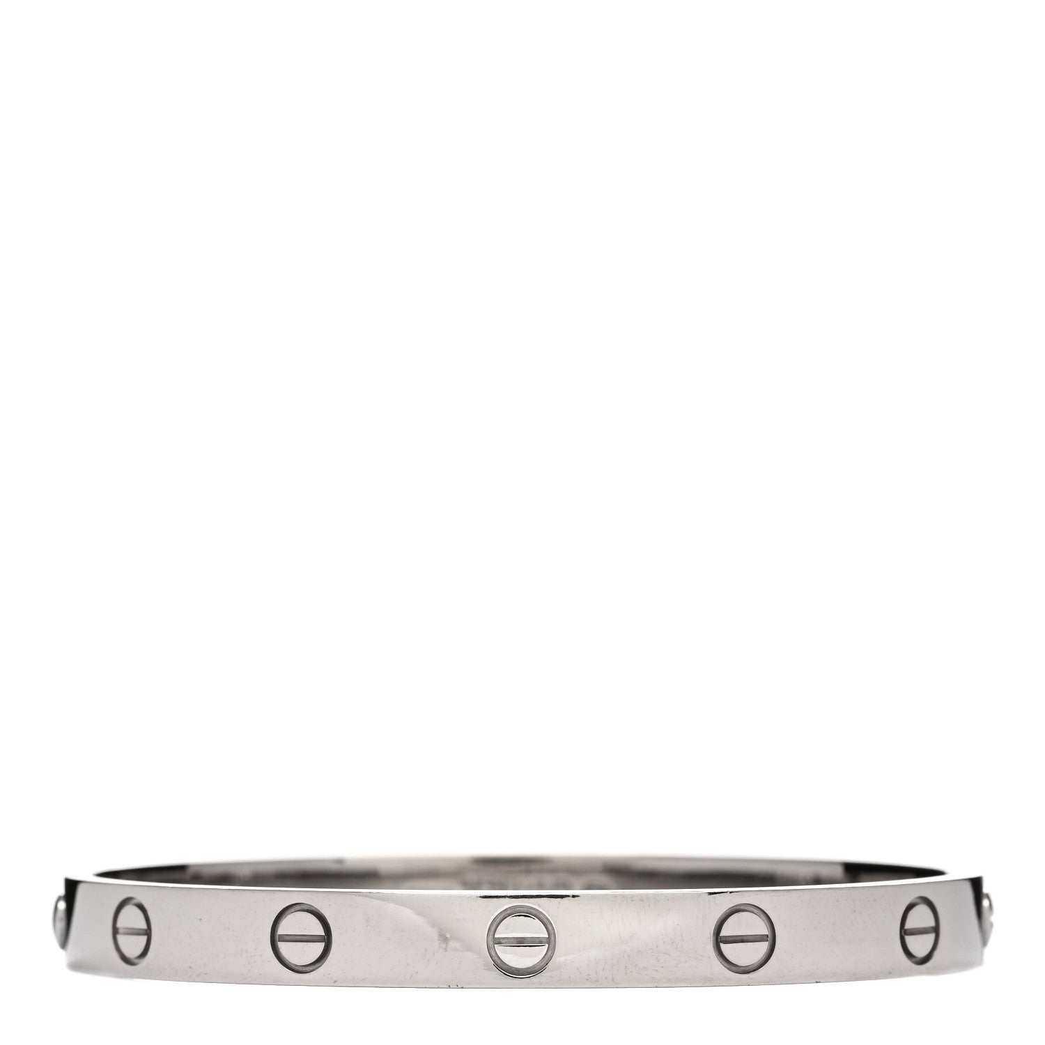 Cartier 18K White Gold LOVE Bracelet 17 2 of 4