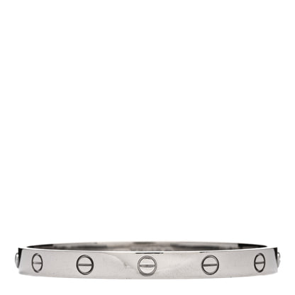 Cartier 18K White Gold LOVE Bracelet 17 2 of 4