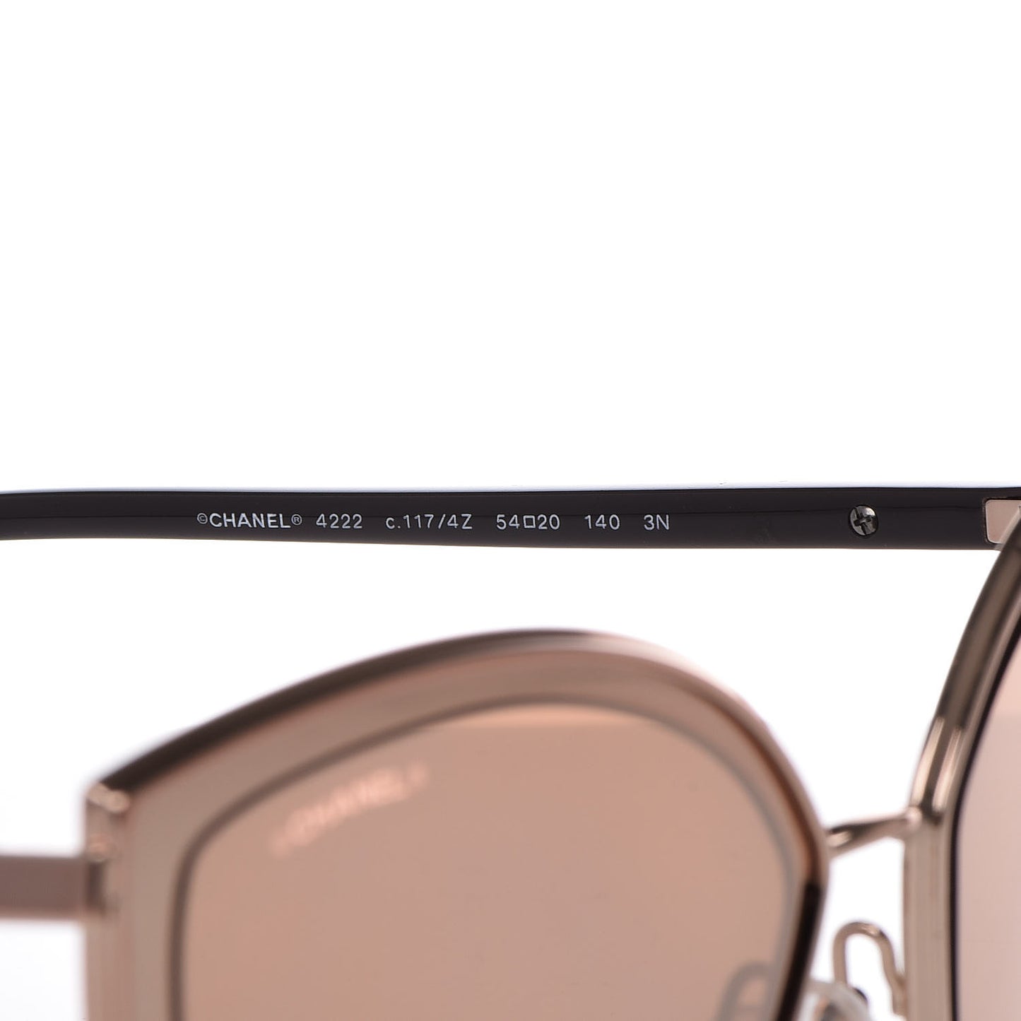 Metal Cat Eye Sunglasses 4222 Pink Gold