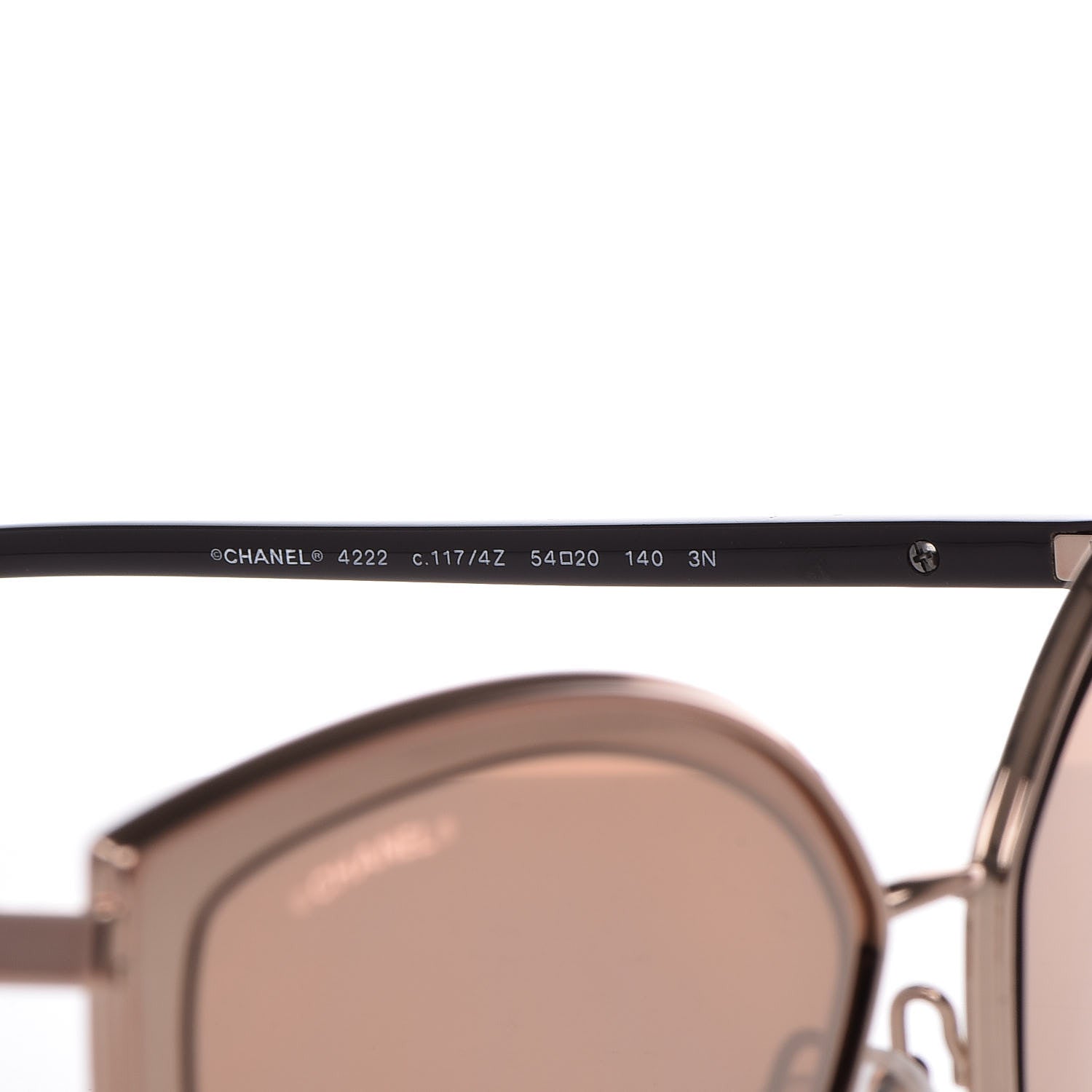 Chanel Metal Cat Eye Sunglasses 4222 Pink Gold 6 of 8