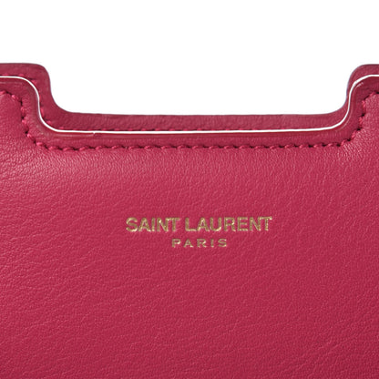 Saint Laurent Calfskin Medium Classic Y Cabas Fuchsia 6 of 8