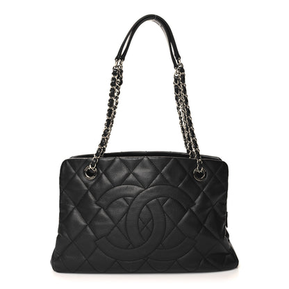 Chanel Caviar Quilted CC Timeless Soft Tote Black 1 of 12
