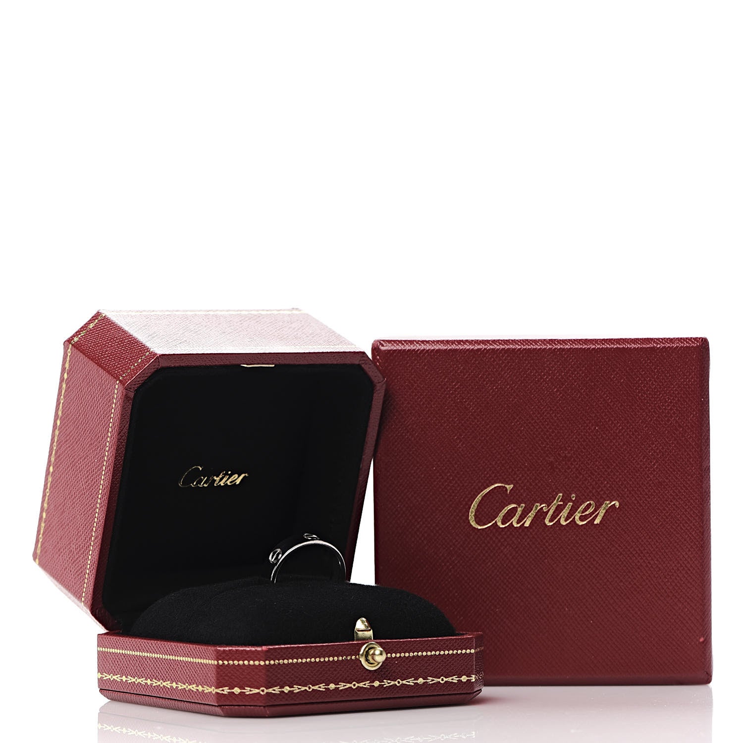 Cartier 18K White Gold 5.5mm LOVE Ring 57 8 5 of 5