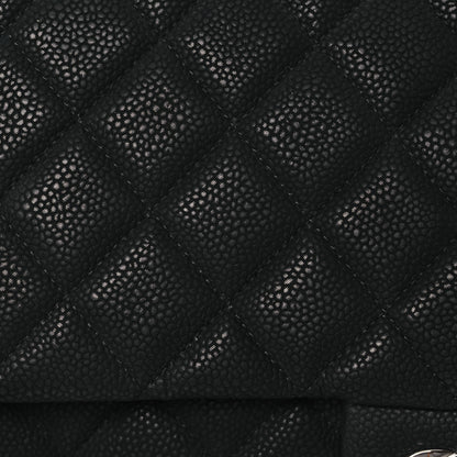 Chanel Iridescent Caviar Quilted Clutch With Chain Flap Black 7 of 13