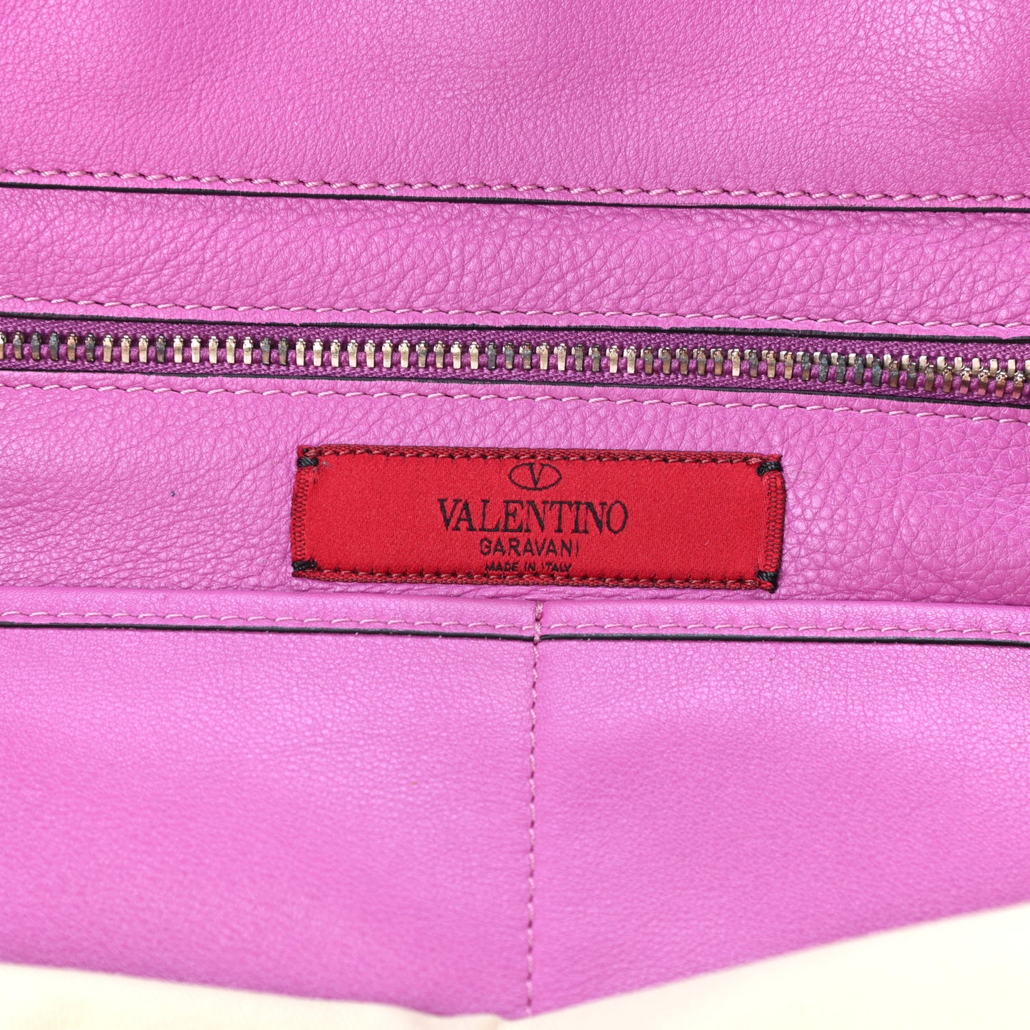 Vitello Medium Rockstud Tote Purple Violet