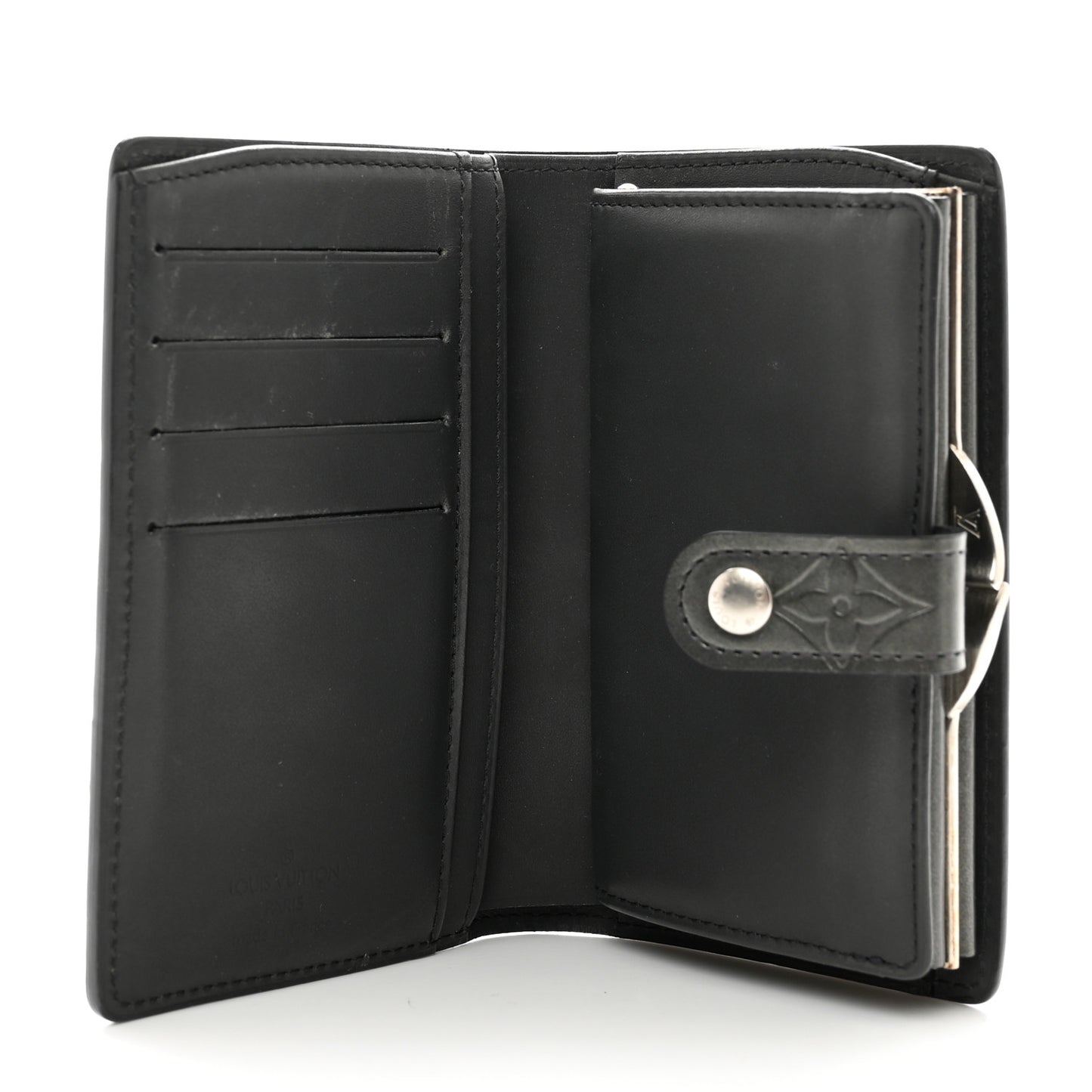 Mat Monogram French Purse Wallet Black