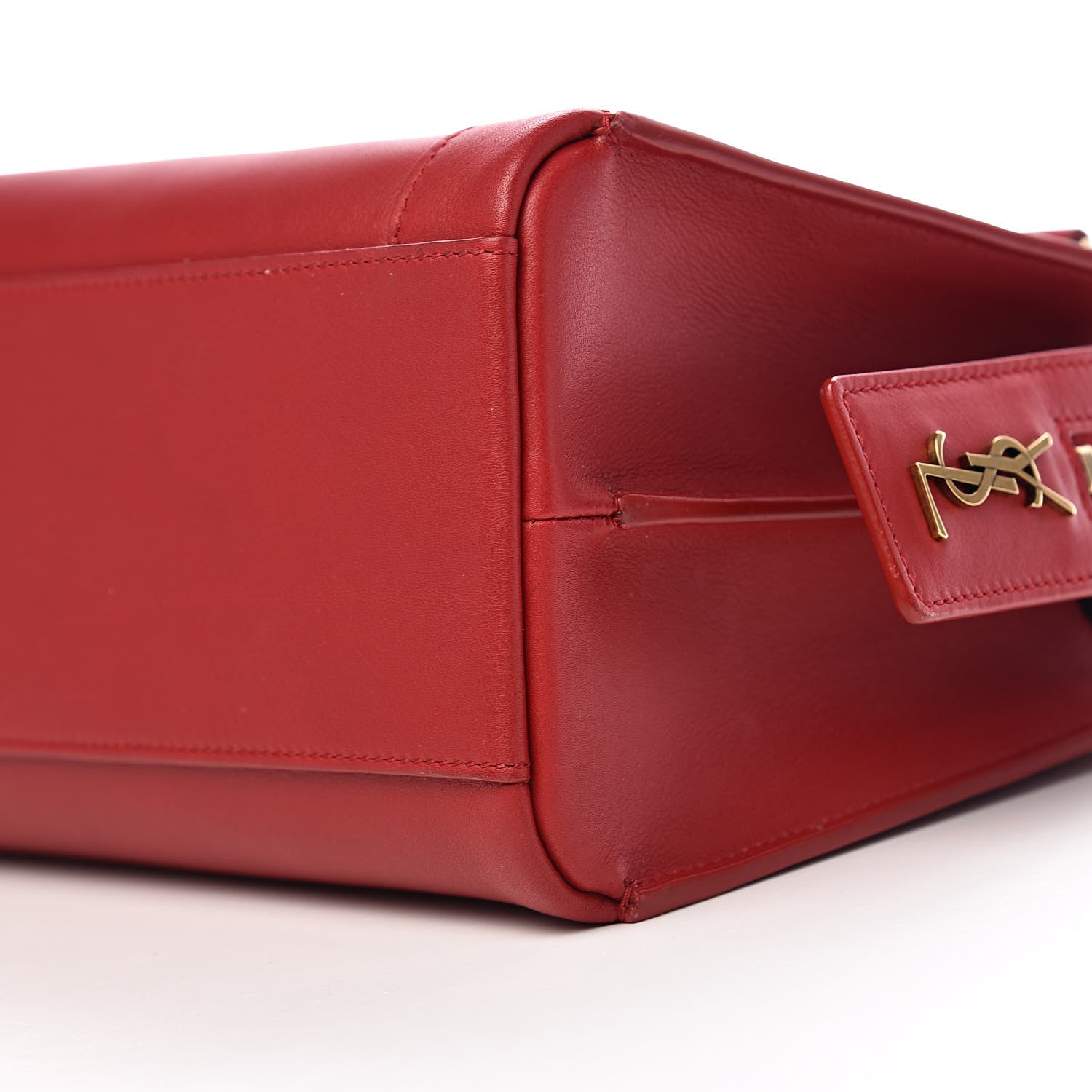 Saint Laurent Smooth Calfskin Small East Side Tote Rouge Eros 8 of 9