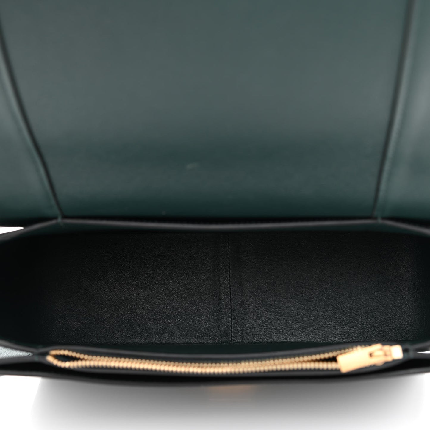 Shiny Smooth Calfskin Medium Frame Shoulder Bag Amazone Dark Navy