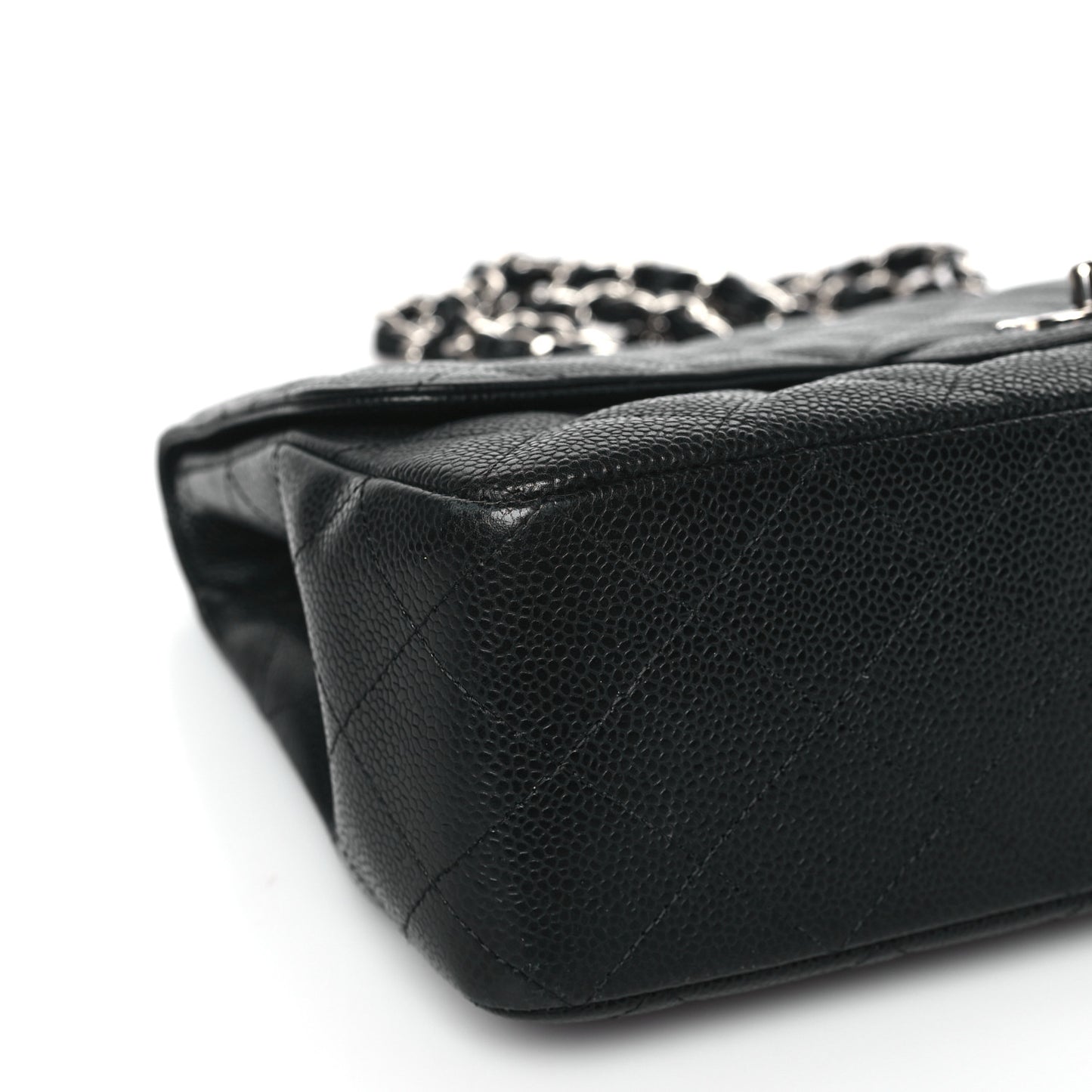 Caviar Quilted Jumbo Single Flap Black