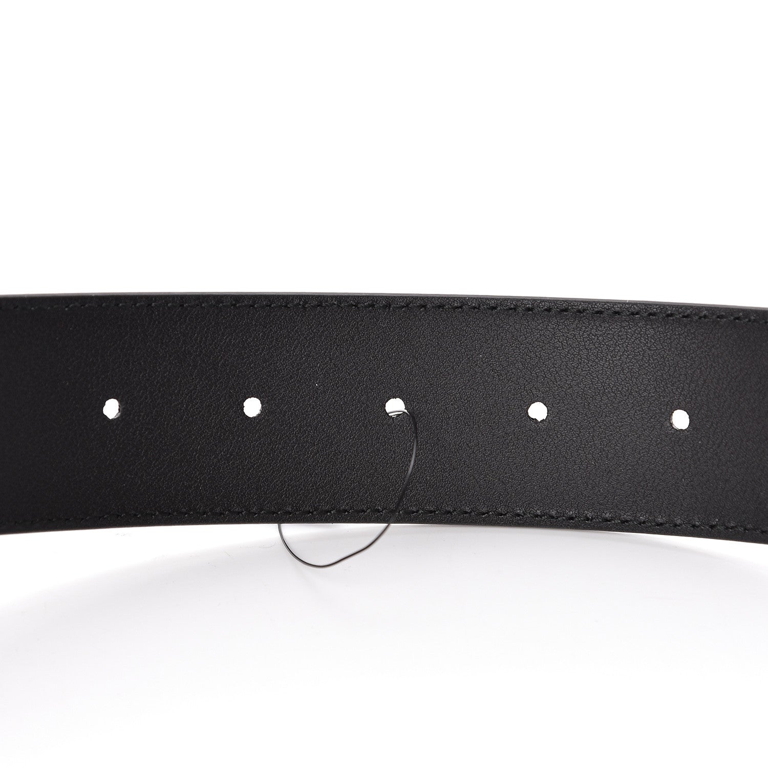 Gucci GG Supreme Monogram Selleria Calfskin Interlocking G 40mm Belt 100 40 Black Grey 6 of 6