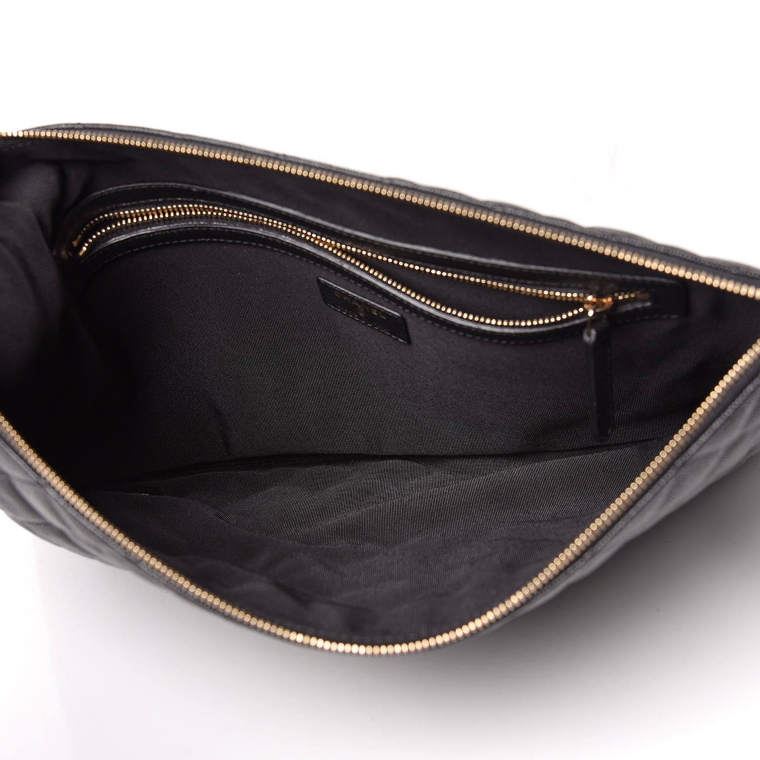 Chanel Caviar Quilted Large Cosmetic Case Black 5 of 11