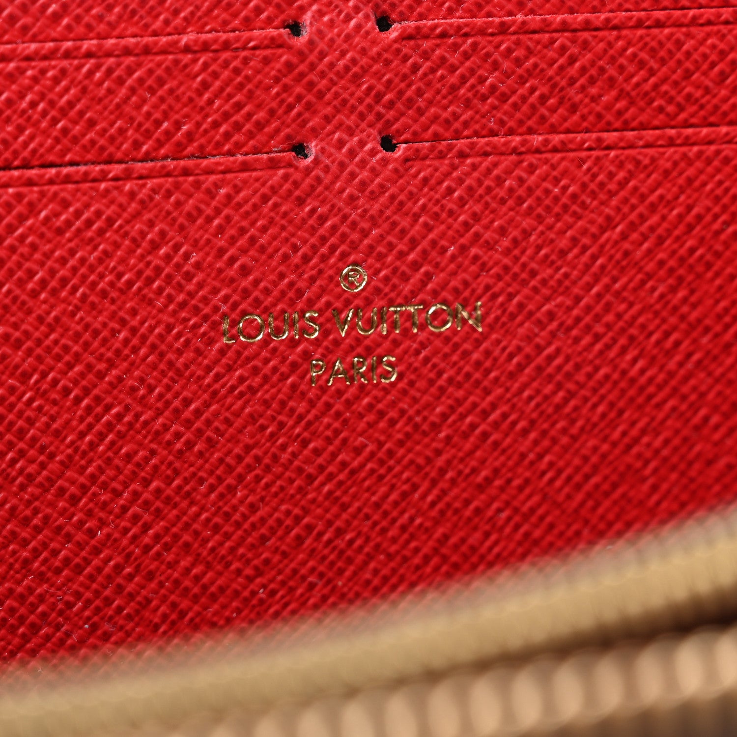 Louis Vuitton Damier Ebene Clemence Wallet Cherry 6 of 6