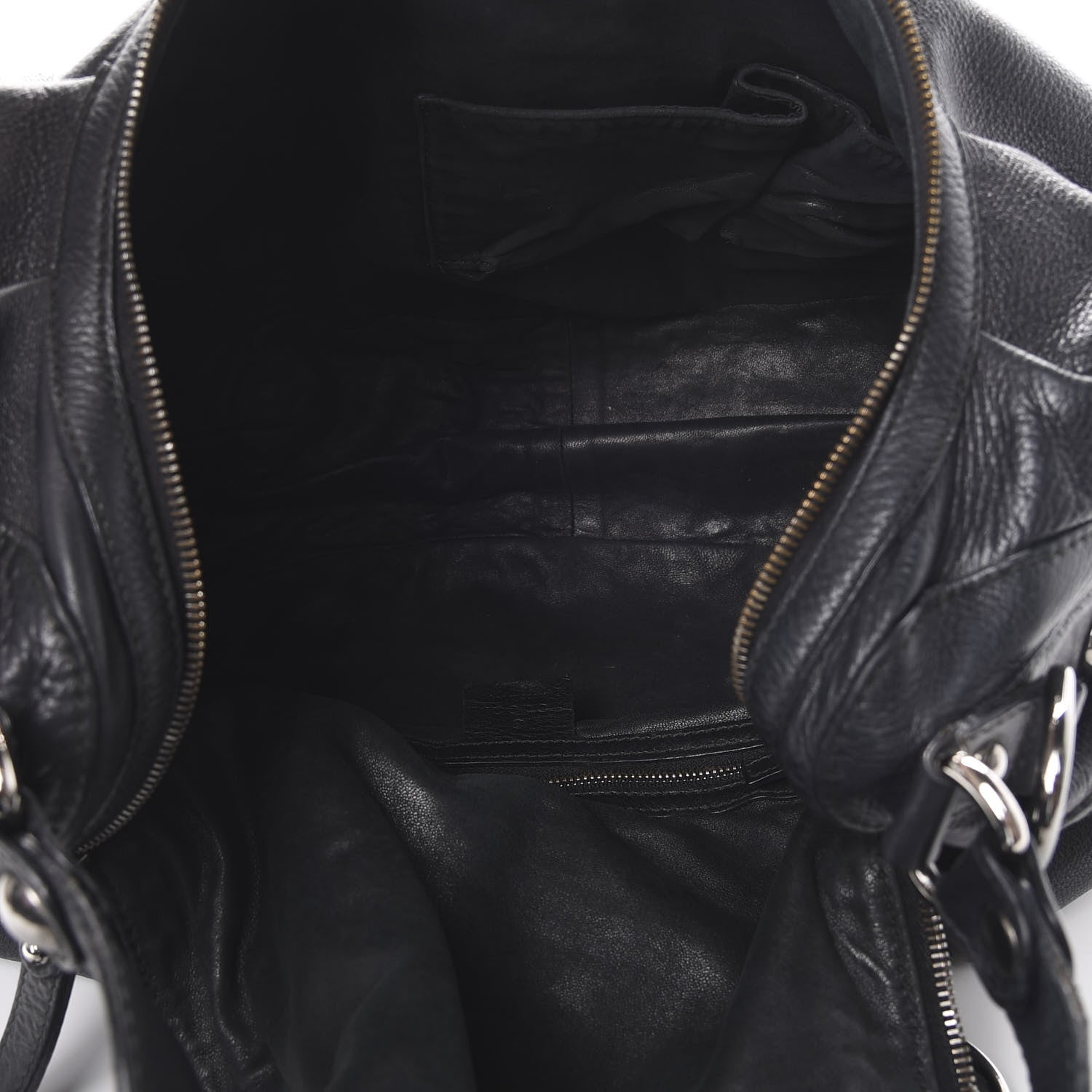 Gucci Pebbled Calfskin Medium Icon Bit Shoulder Bag Black 4 of 16