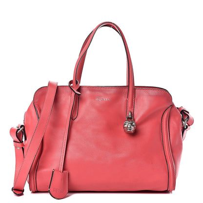 Alexander McQueen Calfskin Small Skull Padlock Zip Around Tote Pink 1 of 28