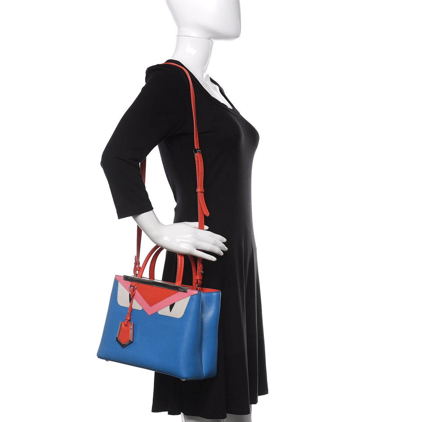 Vitello Elite Monster Petite 2Jours Tote Blue Royal Papavero Multicolor