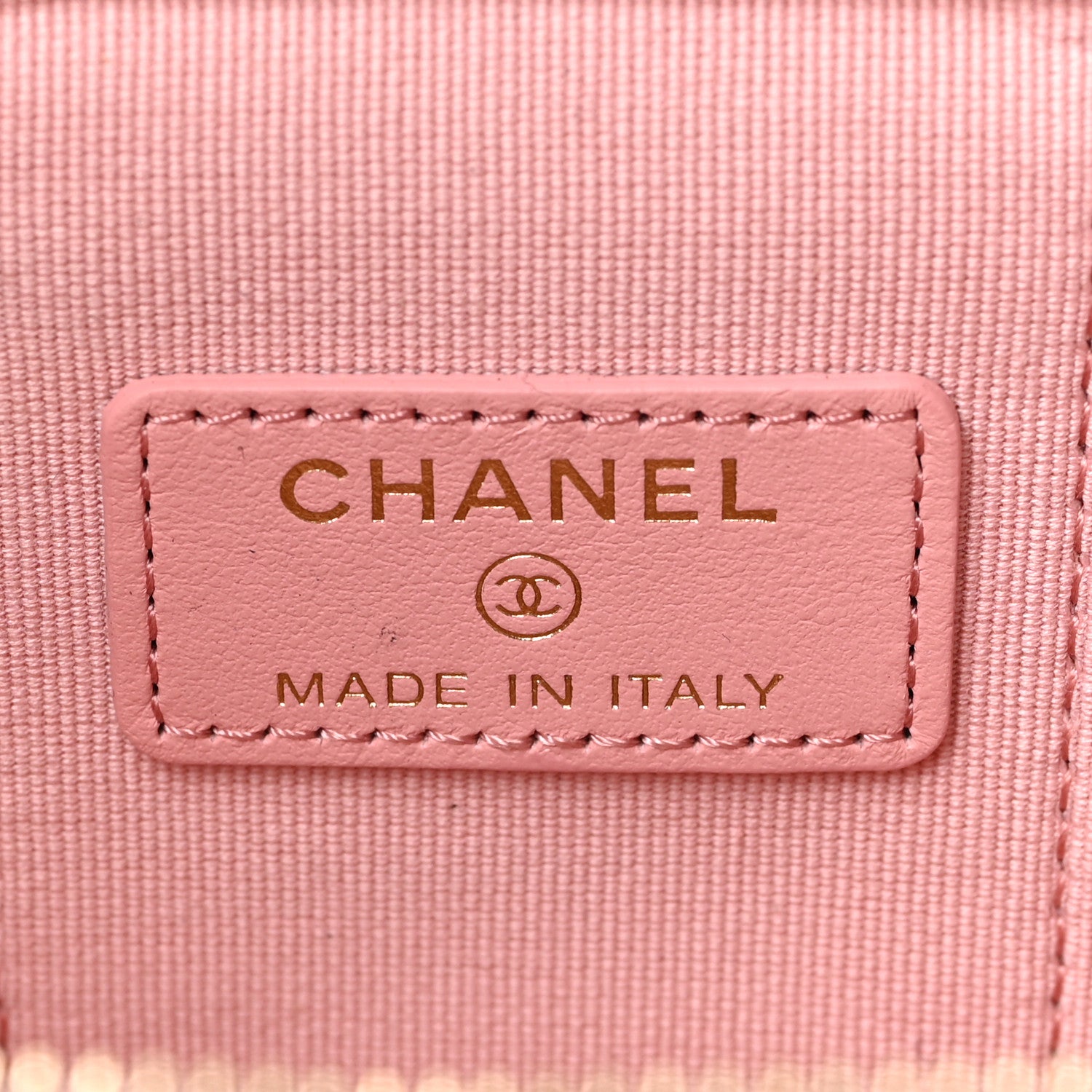 Chanel Caviar Quilted Mini Vanity Case With Chain Pink 7 of 9