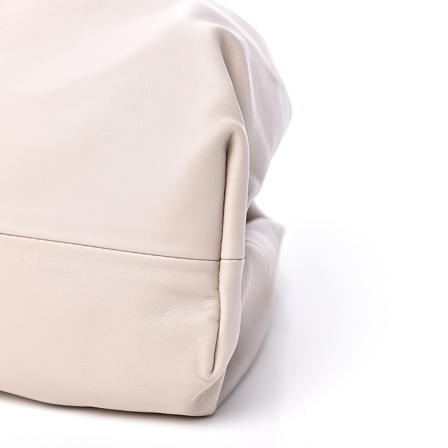 Bottega Veneta Smooth Butter Calf The Pouch Oversized Clutch Mist 9 of 9