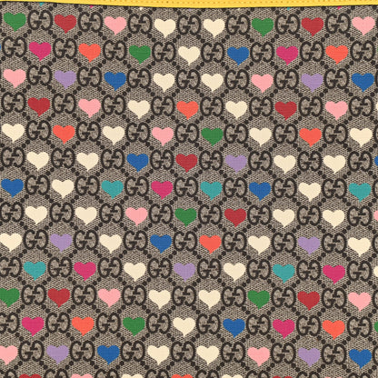 Gucci GG Supreme Monogram Hearts Childrens Tote Beige Ebony Multicolor Freesia 8 of 10
