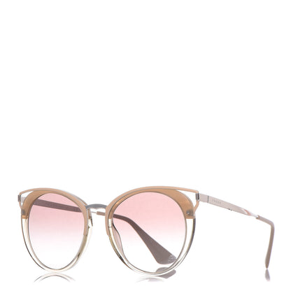 Prada Horn Metal Cinema Sunglasses SPR66T Cocoa 1 of 7