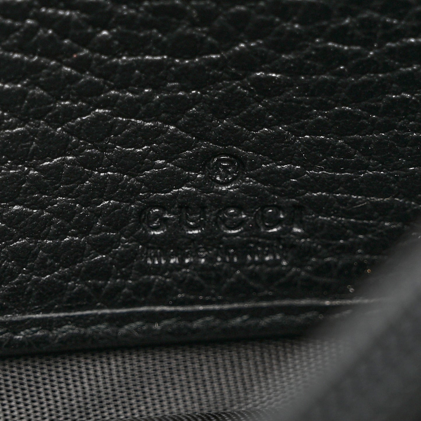 Dollar Calfskin GG Marmont Continental Wallet Black