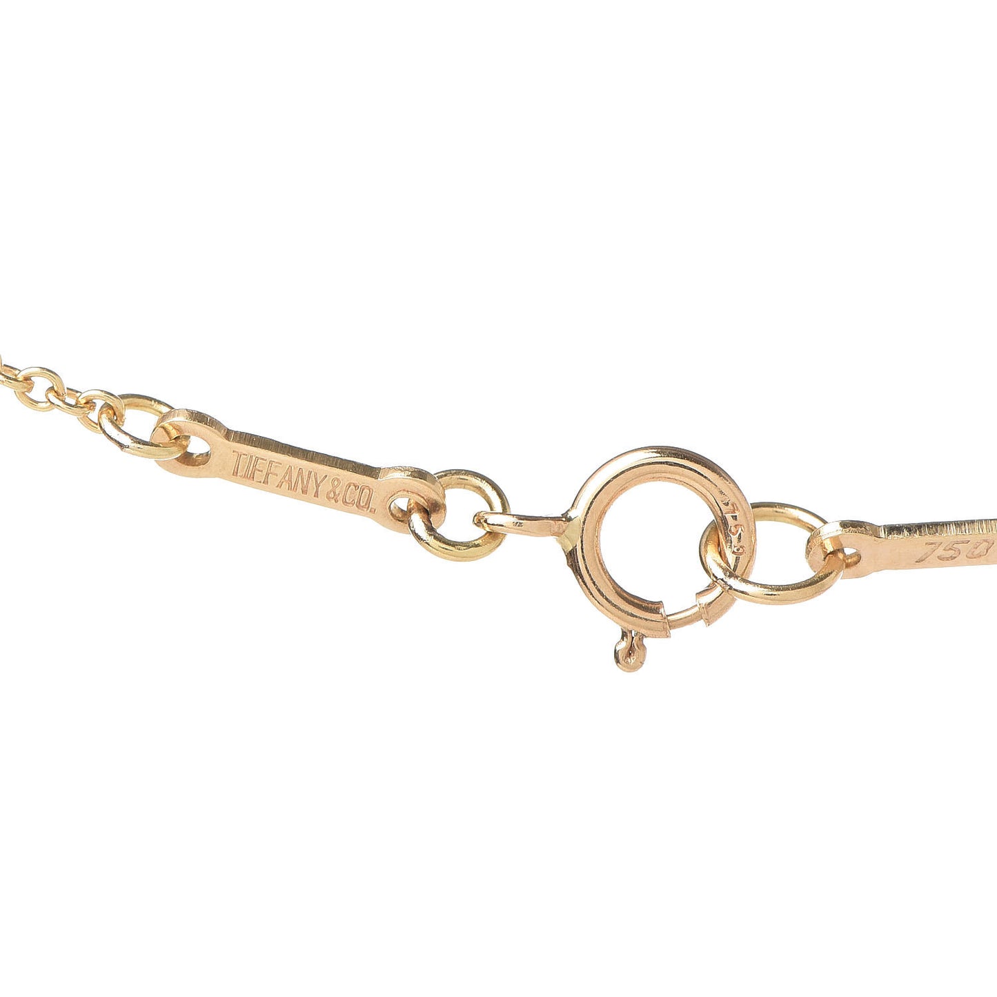 18K Yellow Gold Elsa Peretti Small Open Heart Pendant Necklace