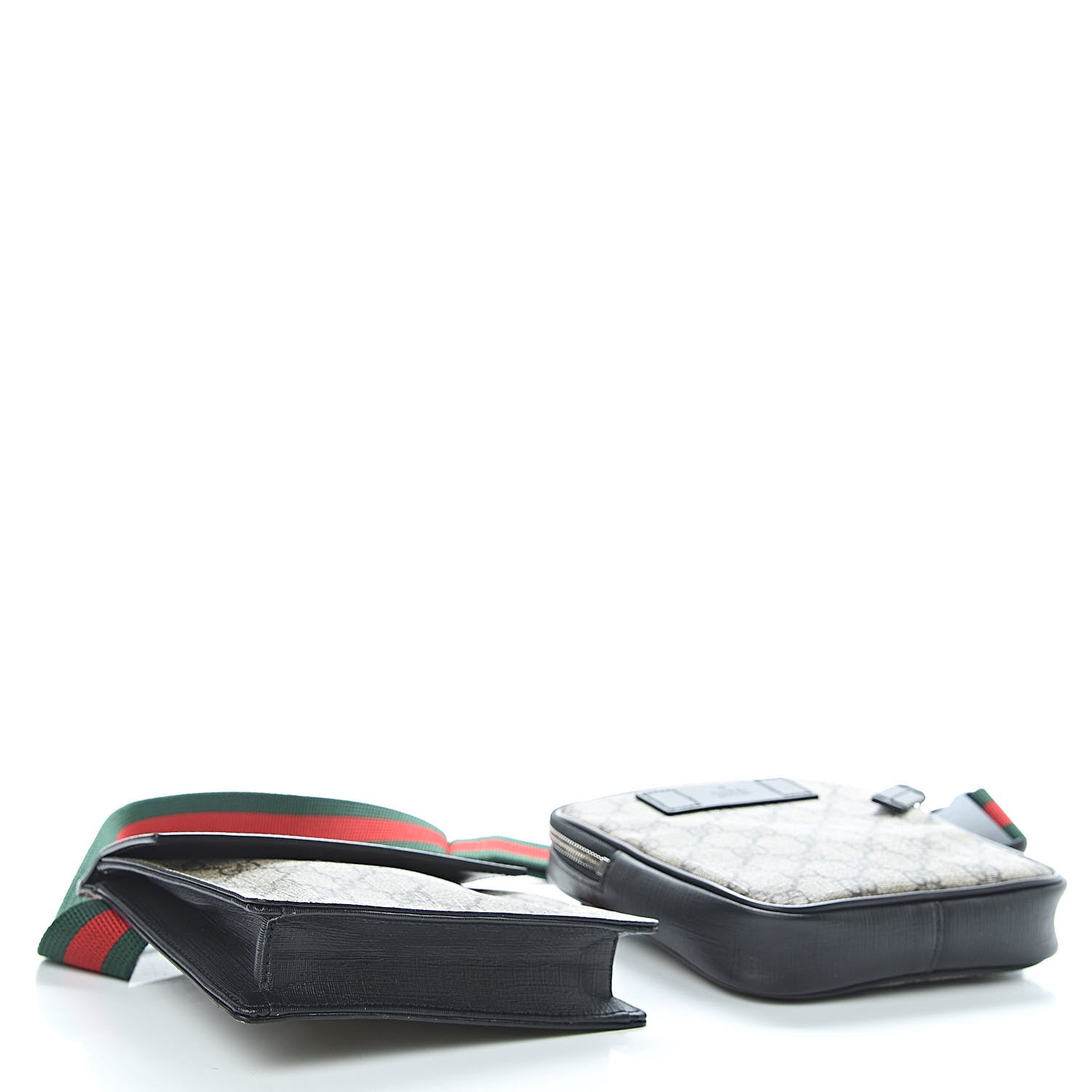 Gucci GG Supreme Monogram Web Belt Bag Black 4 of 11