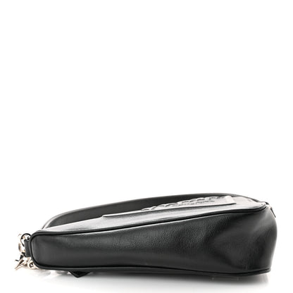 Prada Grace Lux Triangle Logo Embossed Mini Triangle Bag Black 4 of 11
