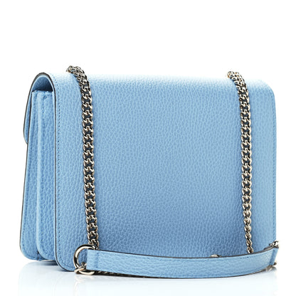 Gucci Dollar Calfskin Small Interlocking G Shoulder Bag Mineral Blue 2 of 4