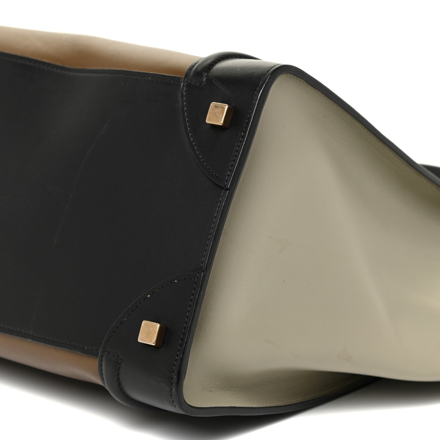 Celine Satin Calfskin Mini Tri-Color Luggage Dark Grey 10 of 20