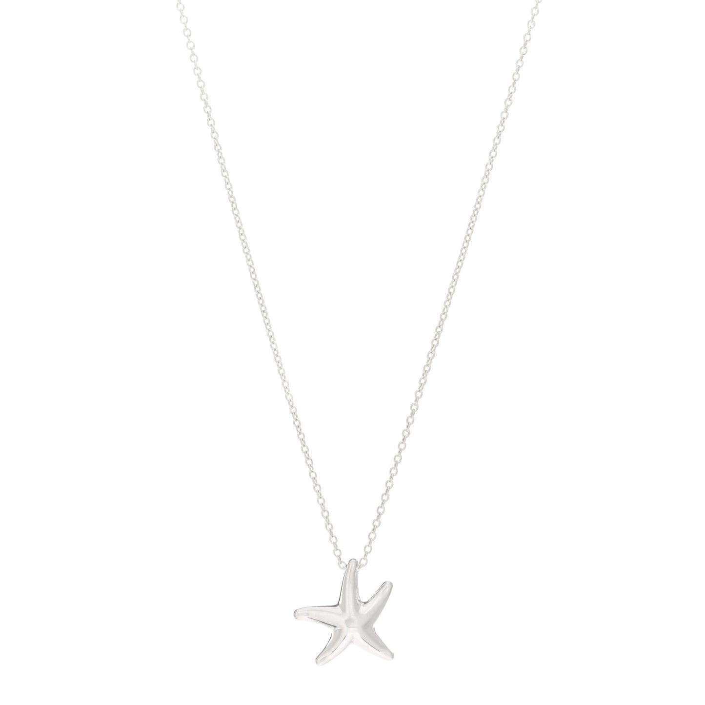 Sterling Silver 15mm Elsa Peretti Starfish Pendant Necklace