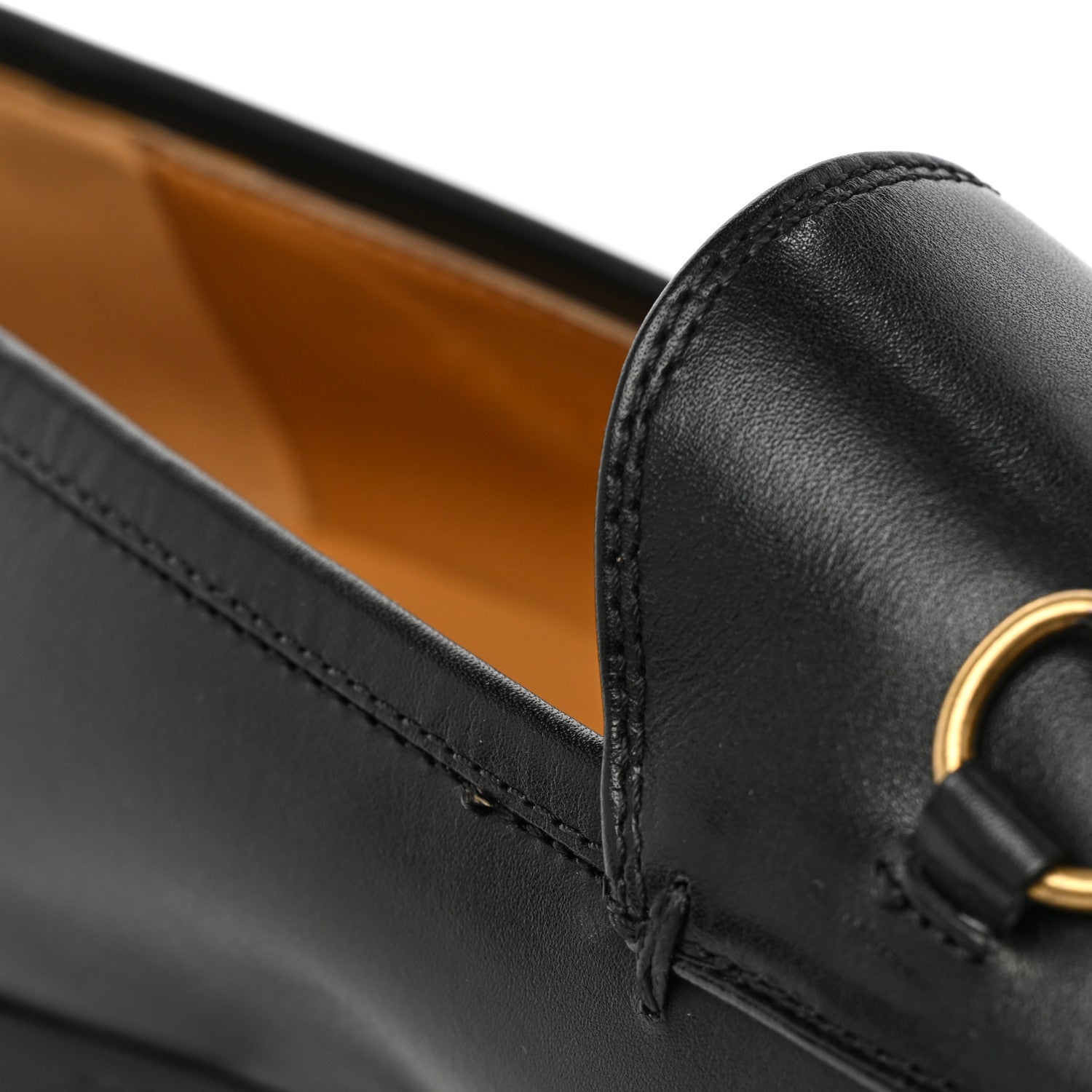 Gucci Calfskin Womens Jordaan Loafers 41 Black 9 of 10