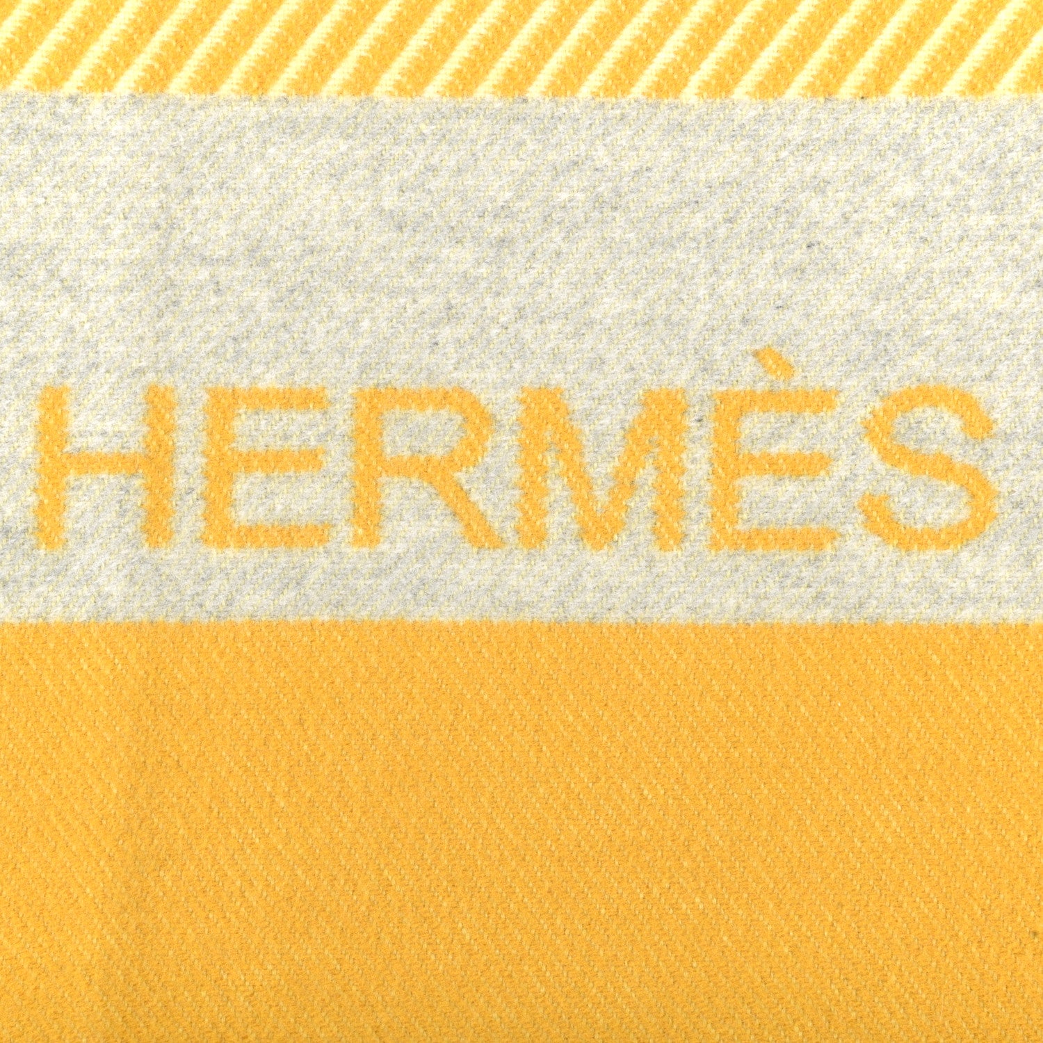 Hermes Wool Cashmere H Riviera Blanket Pollen 3 of 4