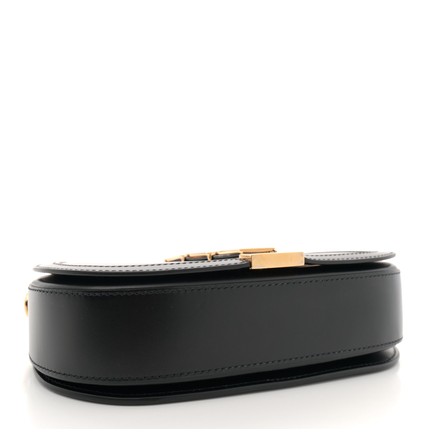 Versace Calfskin Large Greca Goddess Shoulder Bag Black 3 of 12