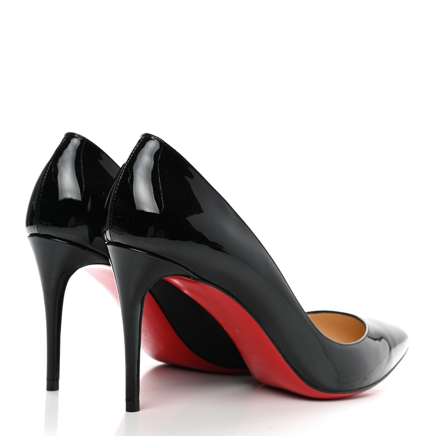 Christian Louboutin Patent Pigalle Follies 85 38.5 Pumps Black 4 of 9