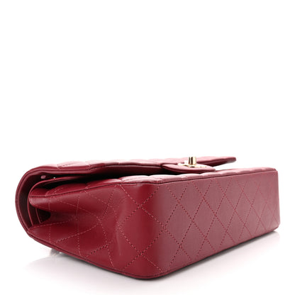 Chanel Lambskin Quilted Medium Double Flap Burgundy 4 of 10