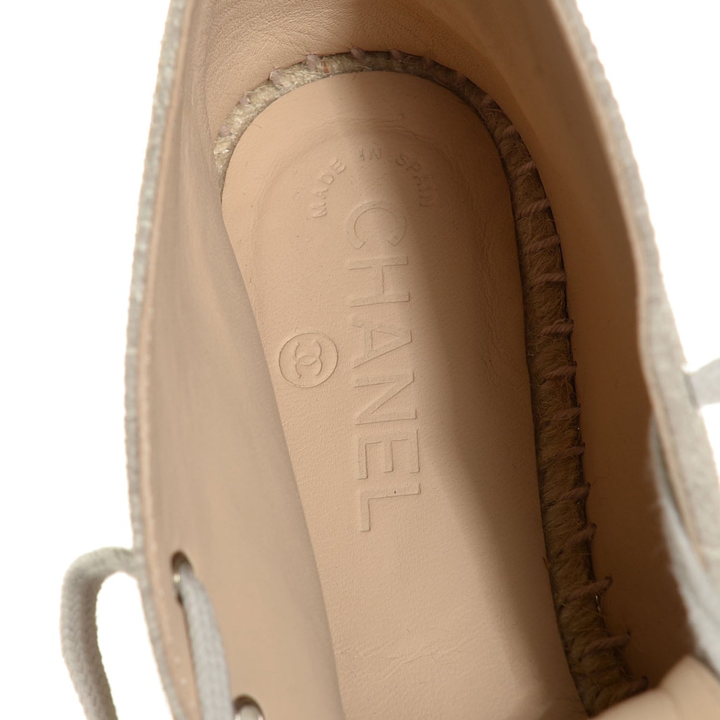 Striated Suede Espadrilles Sneakers 37 Light Grey