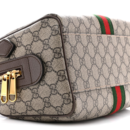 Gucci GG Supreme Monogram Web Small Ophidia Top Handle Bag Beige Ebony 9 of 14