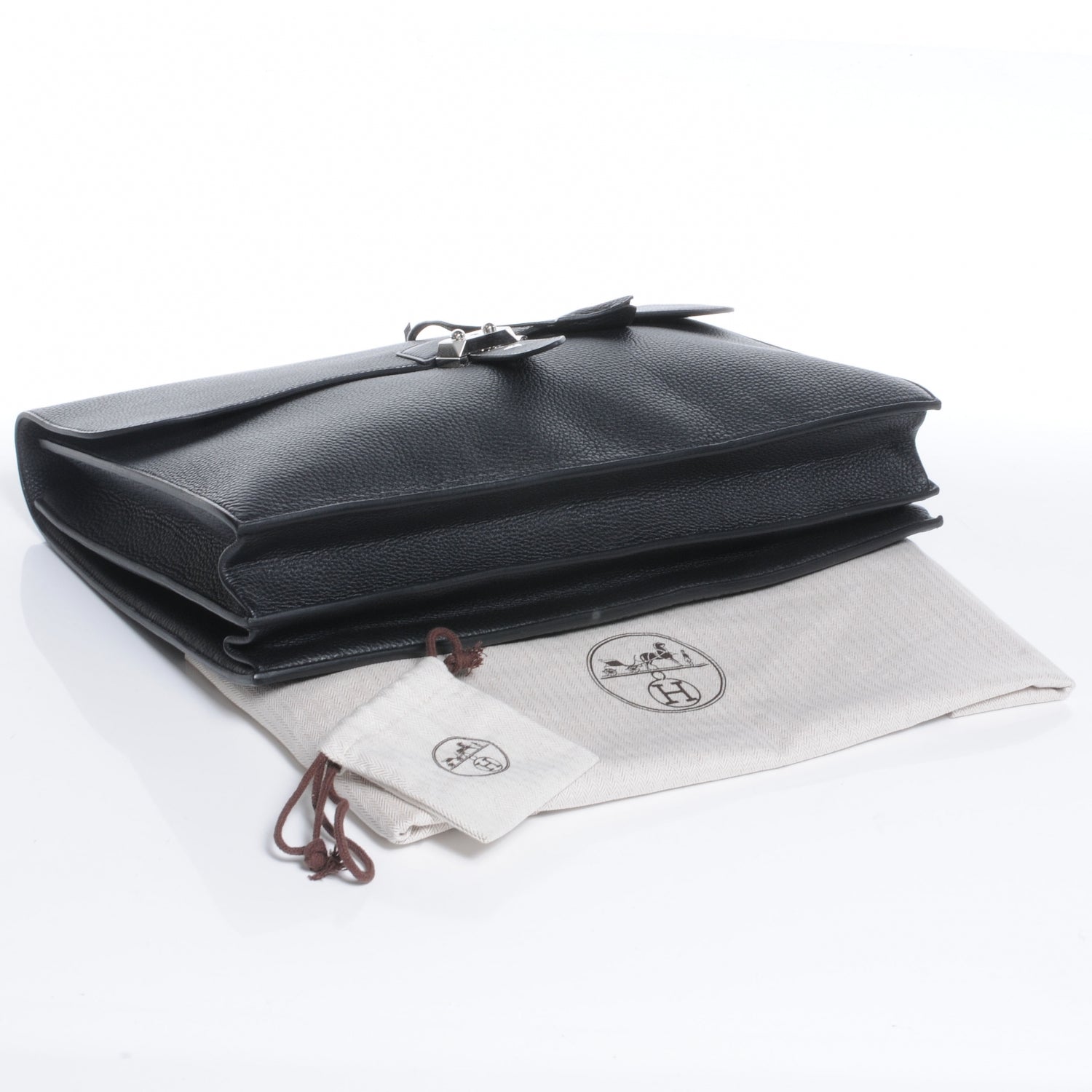 Hermes Veau Togo Sac a Depeche 41 Serviette Briefcase Black 4 of 8