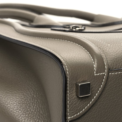 Celine Drummed Calfskin Micro Luggage Souris 8 of 11