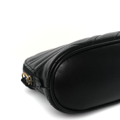 Gucci Calfskin Matelasse Large GG Marmont Pouch Cosmetic Case Black 8 of 10