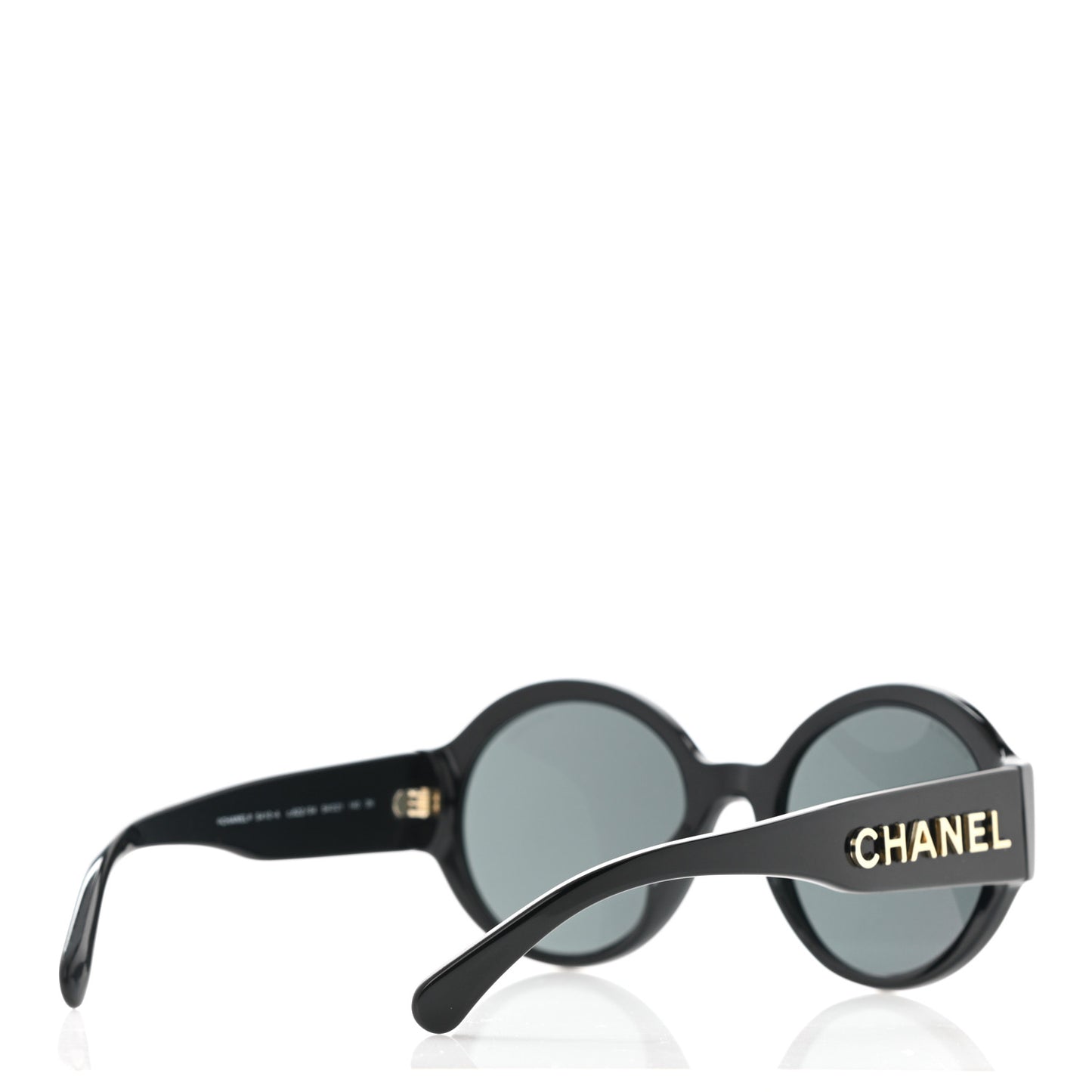 Acetate Round Sunglasses 5410-A Black