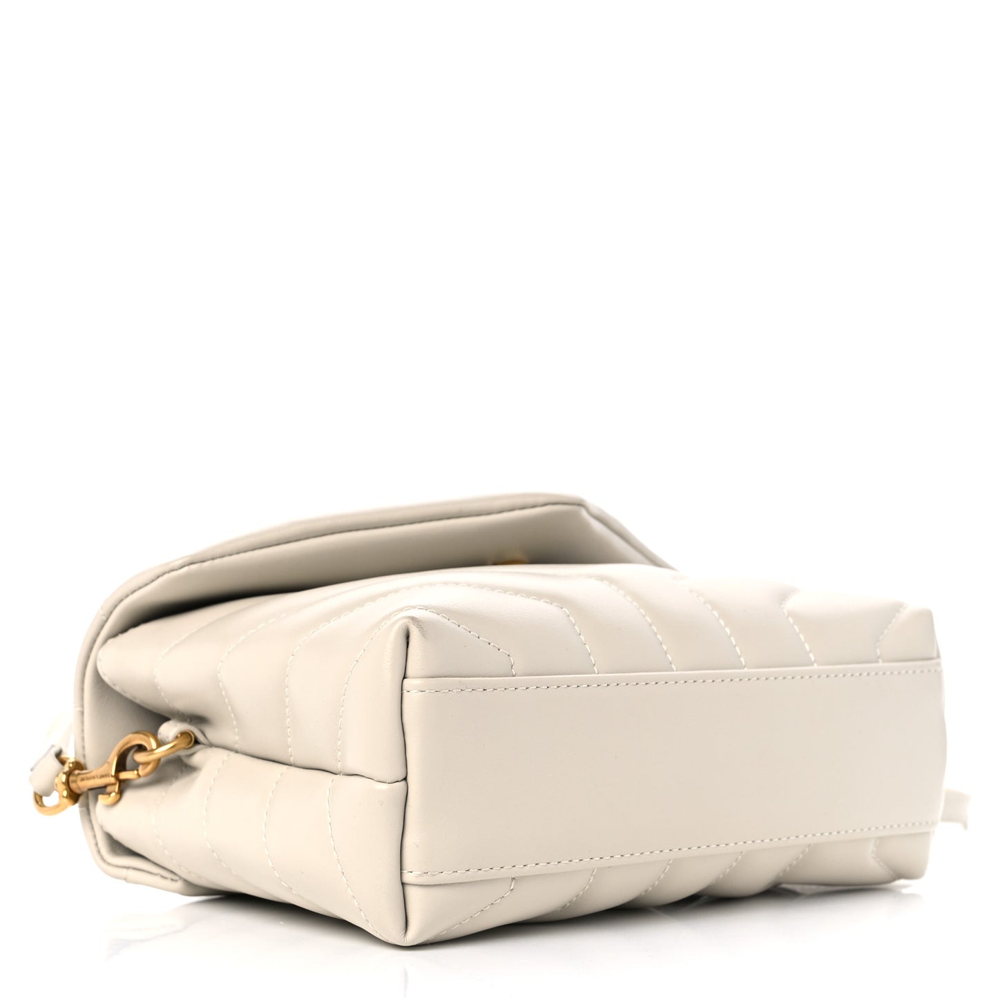 Calfskin Y Quilted Monogram Toy Loulou Crossbody Bag Crema Soft